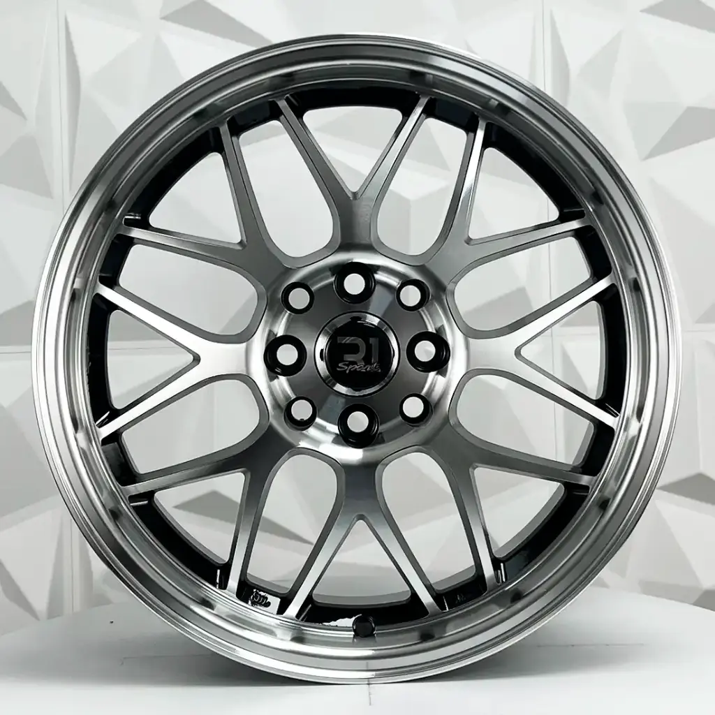 F16X7 R16X8 5-100 SH37 BLACK MACHINE FACE MI ET30/25 CB73.1 ...